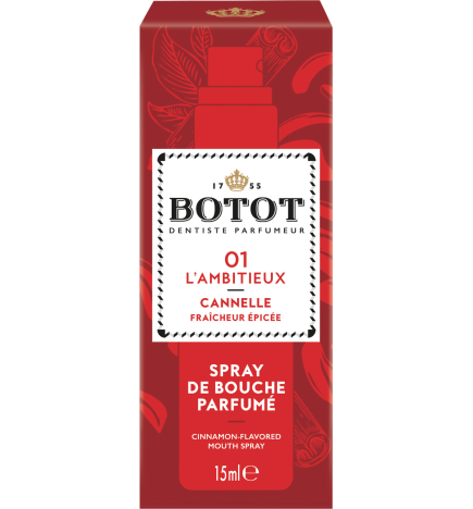 Botot – Spray de bouche parfumé à la cannelle, 15 ml