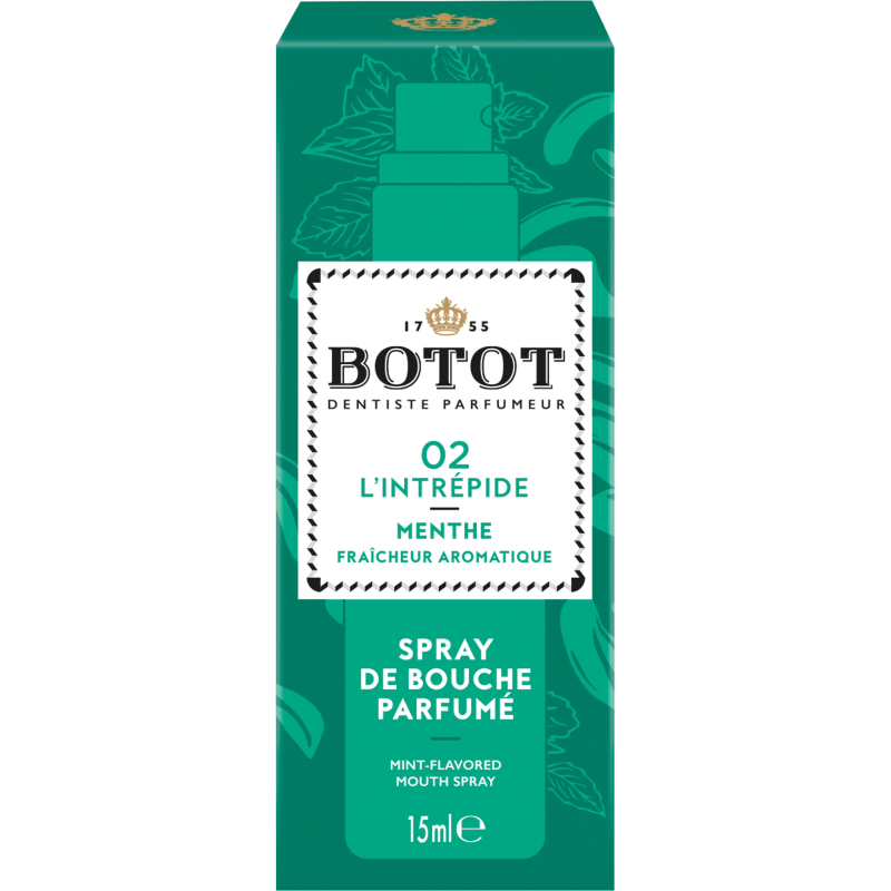 Botot – Spray de bouche parfumé à la menthe, 15 ml Botot – Spray de bouche parfumé à la menthe, 15 ml