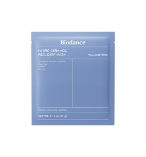 Biodance – Hydro Cera‑Nol Real Deep Mask Masque Profond Acide Hyaluronique, 1 unité