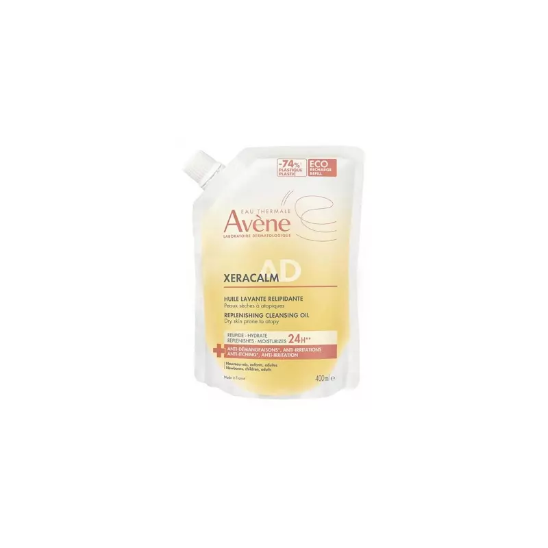 Avène – XeraCalm AD Huile Lavante Relipidante Éco-Recharge, 400 ml Avène – XeraCalm AD Huile Lavante Relipidante Éco-Recharge, 400 ml