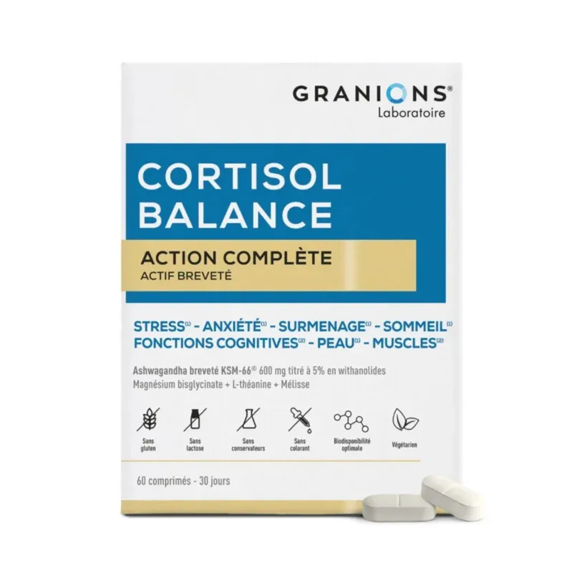 Laboratoire des Granions – Complexe Cortisol Balance, 60 comprimés