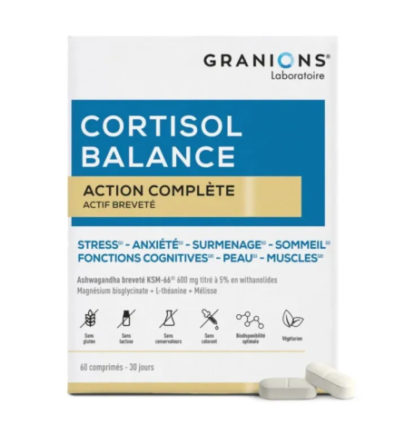 Laboratoire des Granions – Complexe Cortisol Balance, 60 comprimés