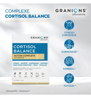 Laboratoire des Granions – Complexe Cortisol Balance, 60 comprimés