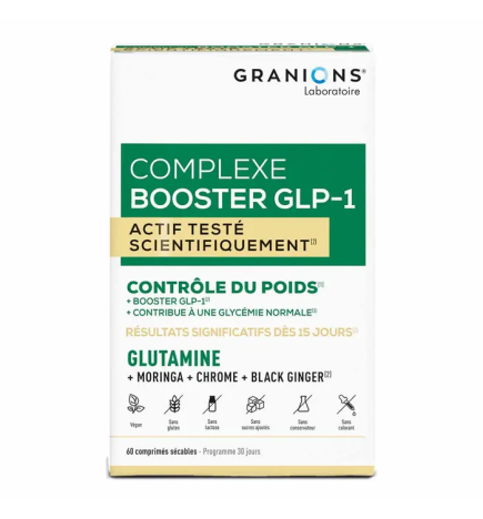 Laboratoire des Granions – L-Glutamine 3000 mg Ventre Plat Digestion, 120 comprimés