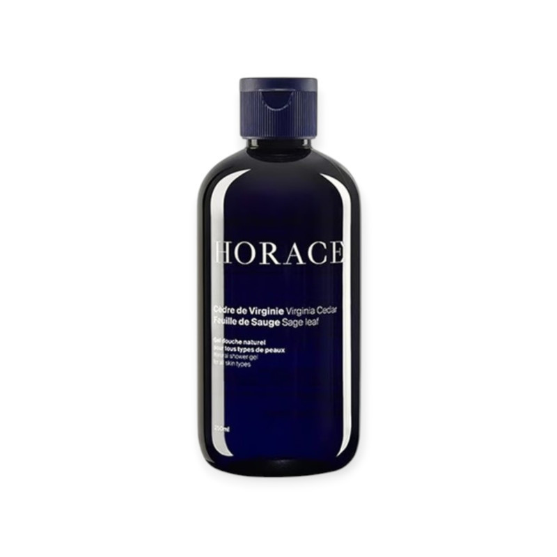 Horace – Gel douche hydratant Cèdre de Virginie et Feuille de Sauge, 250 ml Horace – Gel douche hydratant Cèdre de Virginie et Feuille de Sauge, 250 ml