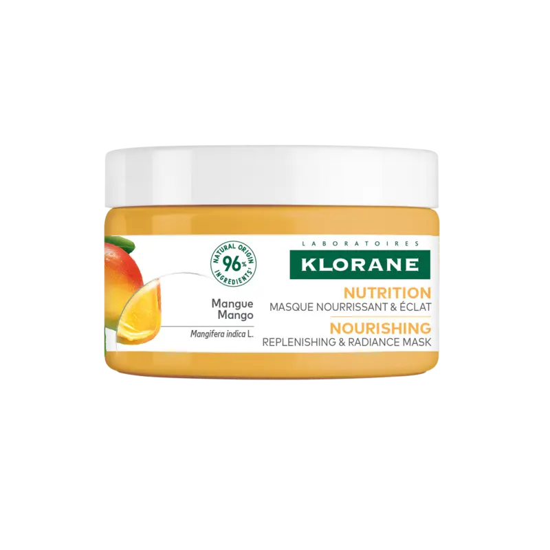 Klorane – Masque nourrissant et éclat à la mangue, 250 ml Klorane – Masque nourrissant et éclat à la mangue, 250 ml
