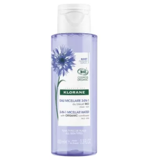 Klorane – Eau micellaire 3-en-1 au bleuet BIO, 400 ml
