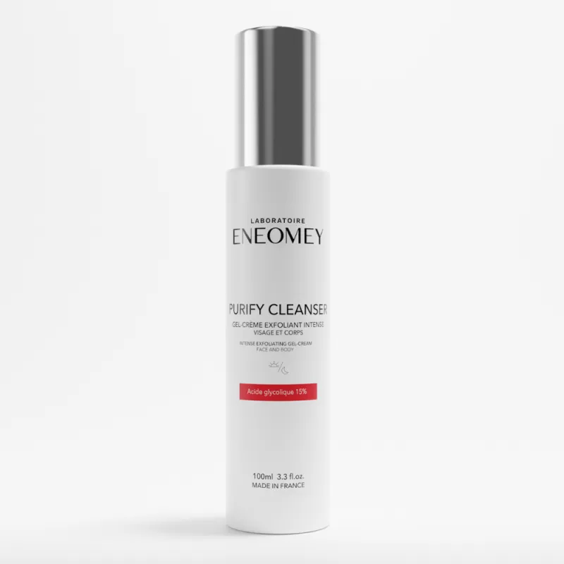 Eneomey – Purify Cleanser gel nettoyant exfoliant intense visage et corps, 100 ml