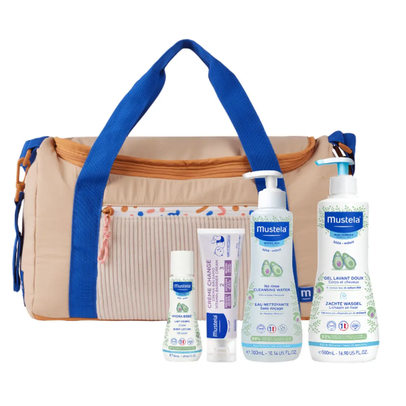 Mustela – Sac à langer 1er produits bébé, 4 produits Mustela – Sac à langer 1er produits bébé, 4 produits