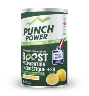 Punch Power – Boisson énergétique Boost +3h saveur citron, 500 g