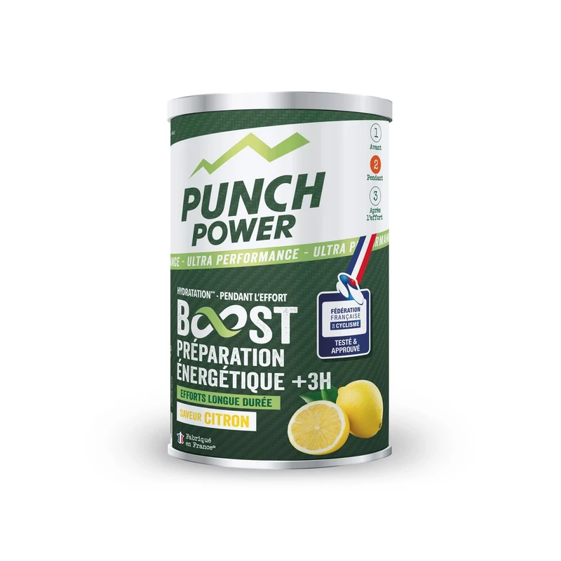 Punch Power – Boisson énergétique Boost +3h saveur citron, 500 g Punch Power – Boisson énergétique Boost +3h saveur citron, 500 g