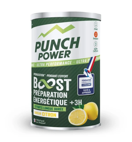 Punch Power – Boisson énergétique Boost +3h saveur citron, 500 g