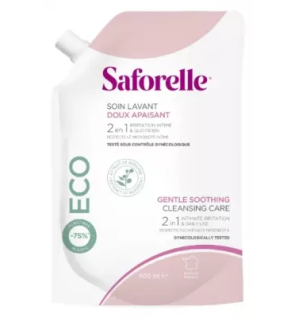 Saforelle – Soin lavant doux recharge, 400 ml