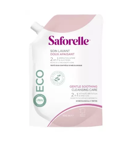 Saforelle – Soin lavant doux recharge, 400 ml