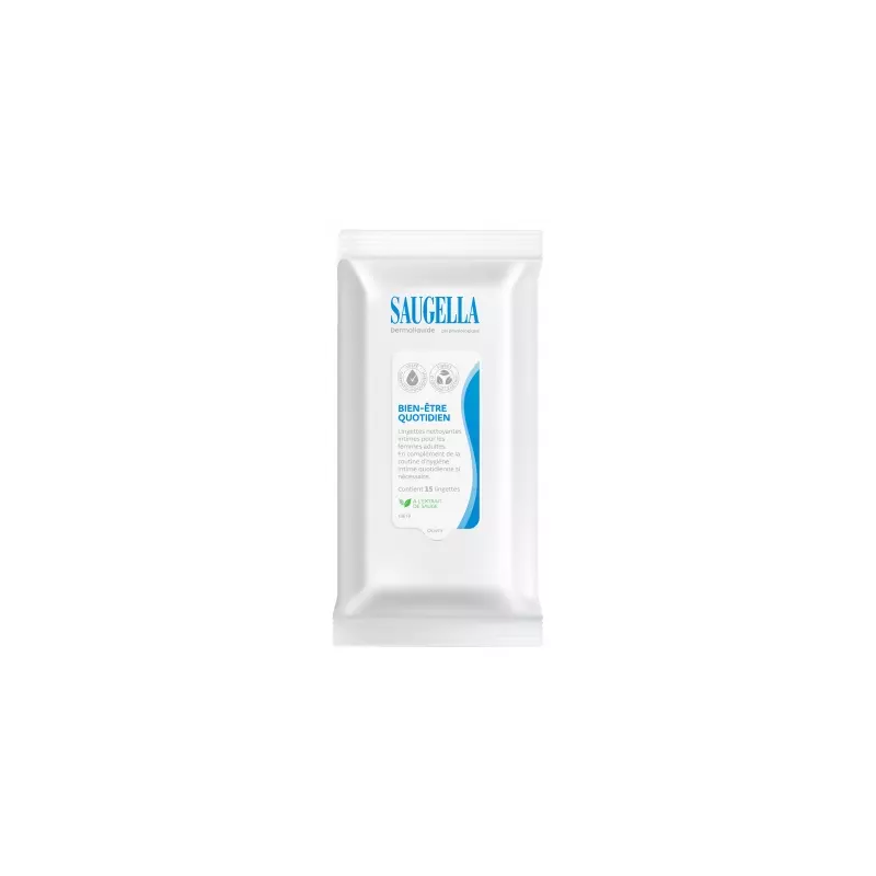 Saugella – Dermoliquide lingettes nettoyantes intimes, 15 lingettes Saugella – Dermoliquide lingettes nettoyantes intimes, 15 lingettes