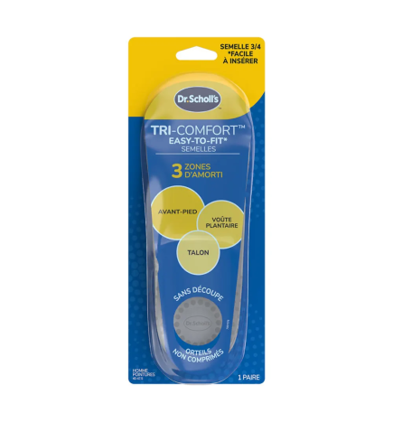Scholl – Semelles Tri-Comfort, taille 2