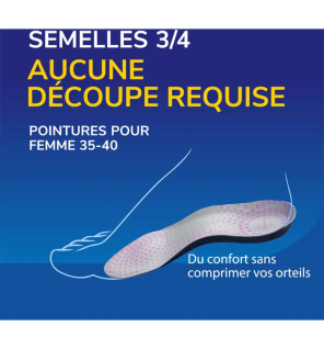Scholl – Semelles Tri-Comfort, taille 1