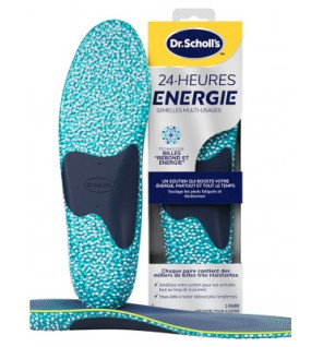 Scholl – 24H Énergie Semelles multi-usages, taille 2, 1 paire