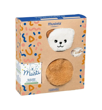 Mustela – Coffret Musti Bébé eau de senteur, 50 ml + peluche