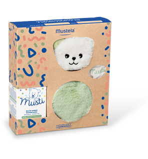 Mustela – Coffret Musti Bébé eau de senteur Vert, 50 ml + peluche