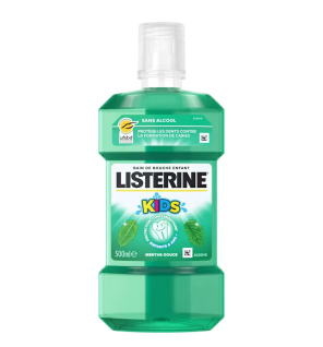 Listerine – Bain de bouche enfant Kids menthe douce sans alcool, 500 ml