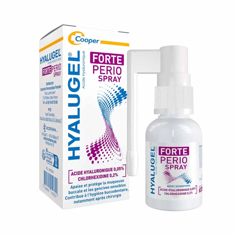 Hyalugel – Forte Perio Spray buccal assainissant, 20 ml Hyalugel – Forte Perio Spray buccal assainissant, 20 ml