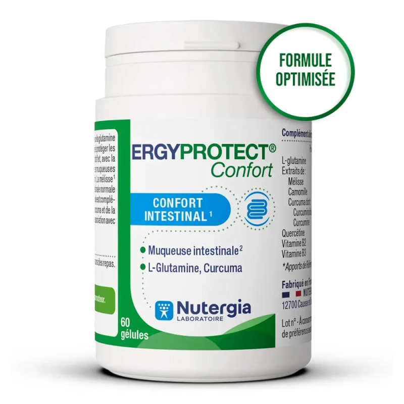 Nutergia – Ergyprotect Confort intestinal, 60 gélules Nutergia – Ergyprotect Confort intestinal, 60 gélules