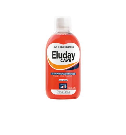Eluday Care – Bain de bouche quotidien antiplaque, 500 ml