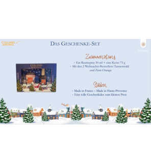 Collines de Provence – Coffret cadeau Cannelle Orange, 50 ml + 75 g