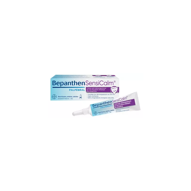 Bepanthen – Sensicalm Palpébral crème anti-démangeaisons pour eczéma atopique des paupières, 15 g Bepanthen – Sensicalm Palpébral crème anti-démangeaisons pour eczéma atopique des paupières, 15 g