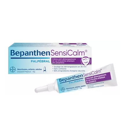 Bepanthen – Sensicalm Palpébral crème anti-démangeaisons pour eczéma atopique des paupières, 15 g