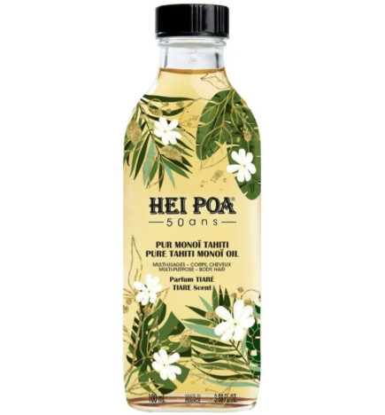 HEI POA – Pur Monoï Tiaré Édition limitée 50 ans, 100 ml