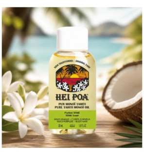 Hei Poa – Pur Monoï de Tahiti AO Parfum Tiaré, 30 ml