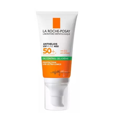 La Roche-Posay – Anthelios UVmune 400 Gel-Crème Oil Control SPF50+ sans parfum, 50 ml