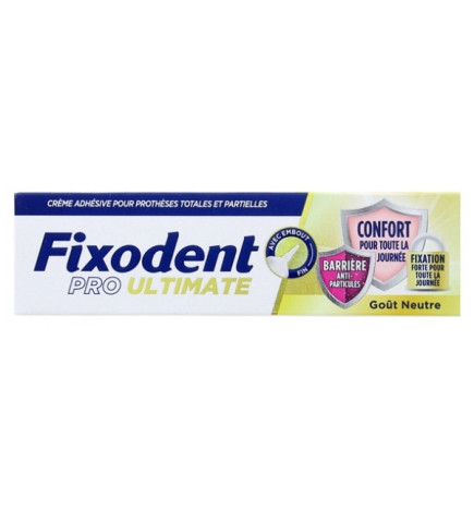 Fixodent – Crème adhésive Pro Ultimate goût neutre, 40 g
