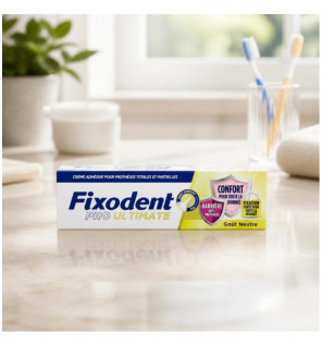 Fixodent – Crème adhésive Pro Ultimate goût neutre, 40 g