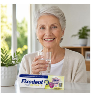 Fixodent – Crème adhésive Pro Ultimate goût neutre, 40 g