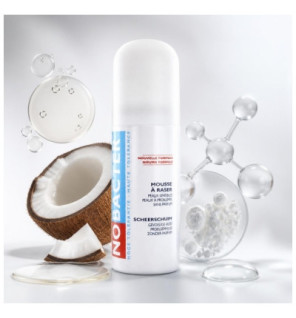 Nobacter – Mousse à raser haute tolérance, 150 ml