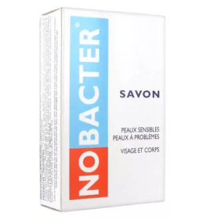 Nobacter – Savon antibactérien pour peaux sensibles ou à problèmes, 100 g
