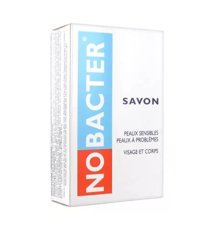 Nobacter – Savon antibactérien pour peaux sensibles ou à problèmes, 100 g
