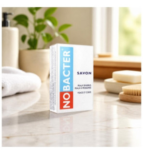Nobacter – Savon antibactérien pour peaux sensibles ou à problèmes, 100 g