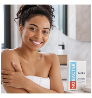 Nobacter – Savon antibactérien pour peaux sensibles ou à problèmes, 100 g
