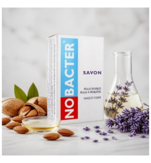 Nobacter – Savon antibactérien pour peaux sensibles ou à problèmes, 100 g