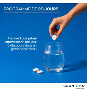 Granions – Chrome picolinate 250µg goût mangue-passion, 20 comprimés effervescents