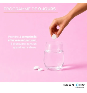Granions – Collagène tripeptides 1000 mg goût tropical, 18 comprimés effervescents