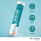 Granions – Magnésium bisglycinate 360 mg goût pêche, 20 comprimés effervescents Granions – Magnésium bisglycinate 360 mg goût pêche, 20 comprimés effervescents