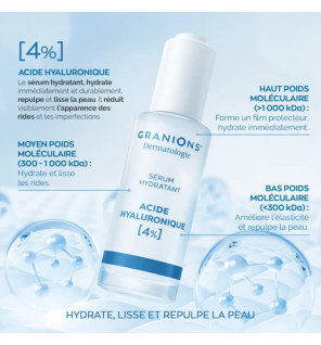 Granions – Sérum hydratant acide hyaluronique 4 %, 30 ml