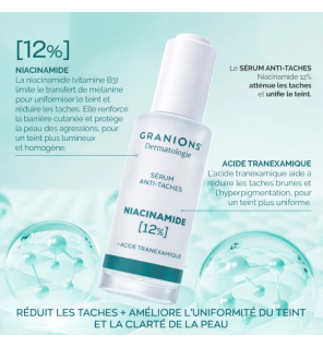 Granions – Sérum anti-taches niacinamide 12 %, 30 ml