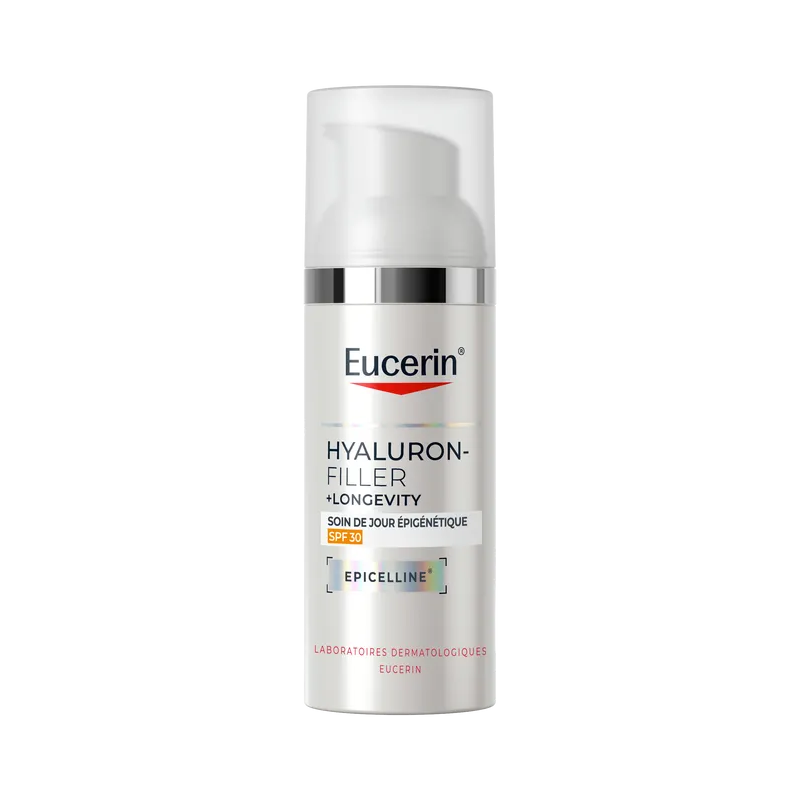 Eucerin – Hyaluron-Filler + Longevity Soin de Jour Épigénétique SPF30, 50 ml Eucerin – Hyaluron-Filler + Longevity Soin de Jour Épigénétique SPF30, 50 ml