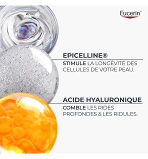 Eucerin – Hyaluron-Filler + Longevity Soin de Jour Épigénétique SPF30, 50 ml